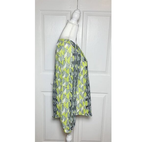 CARMEN MARC VALVO key lime pie graphic print top - Picture 2 of 6